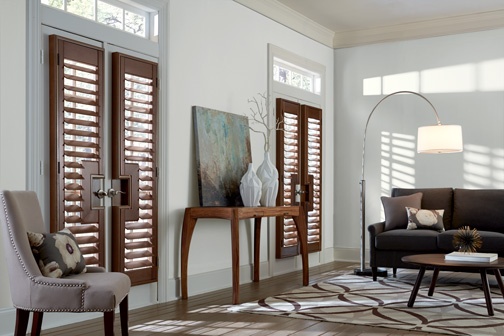French Door Cut-Out Plantation Shutters in East Earl, PA